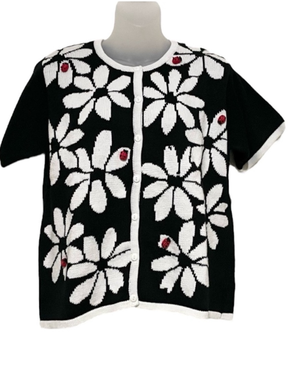 NWT Marisa Christina Ladybugs & Flowers
Short Sleeve Cardigan or Top